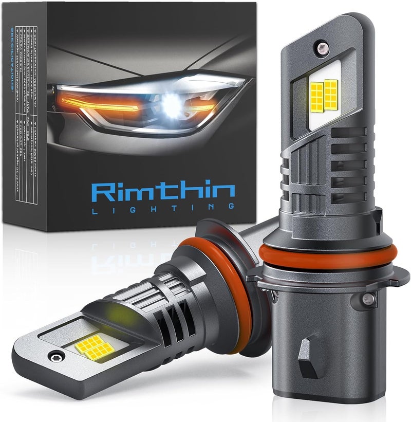 rimthin 9004 Bulbs, HB1 Fog Lights Cool White Light Bulbs, 1:1 Mini Size (Pack of 2) - Image 1